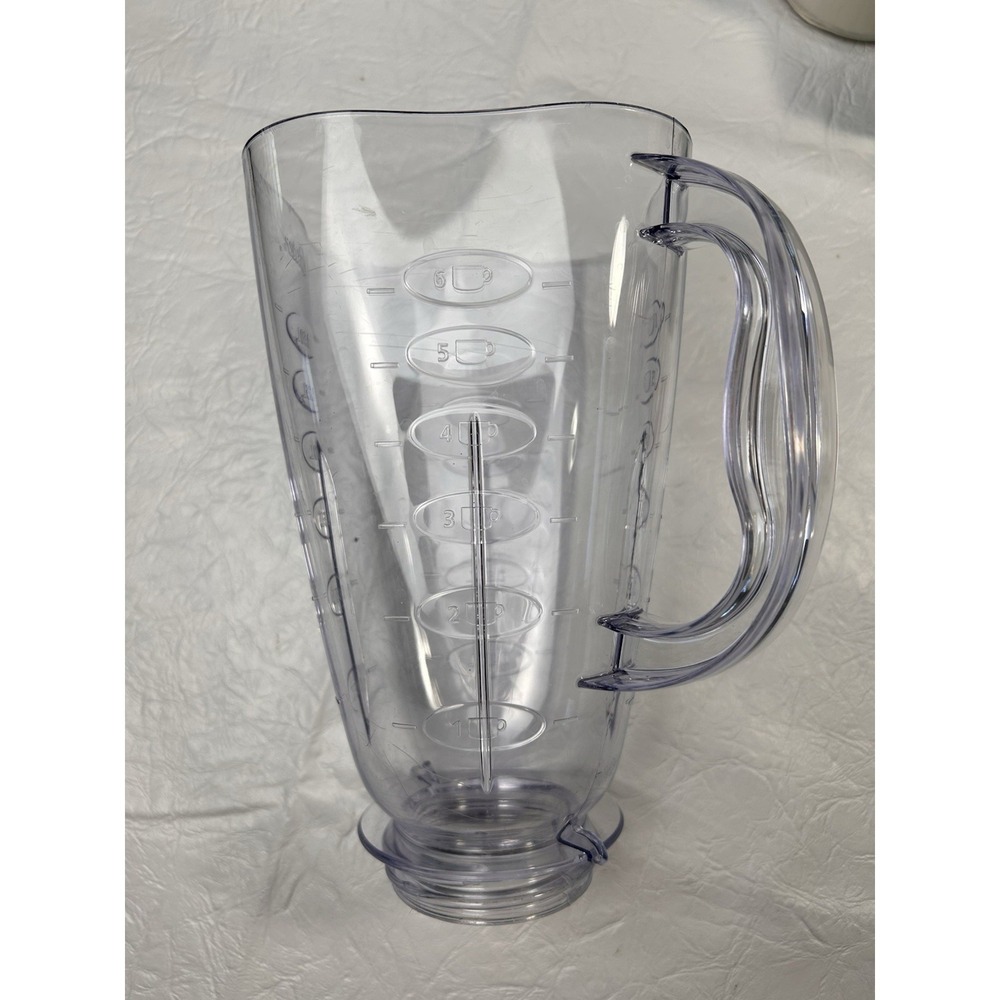 Oster Plastic Blender Jar Carafe Square Clover 6 Cup 1.5L Replacement Pitcher‎ - Picture 2 of 6